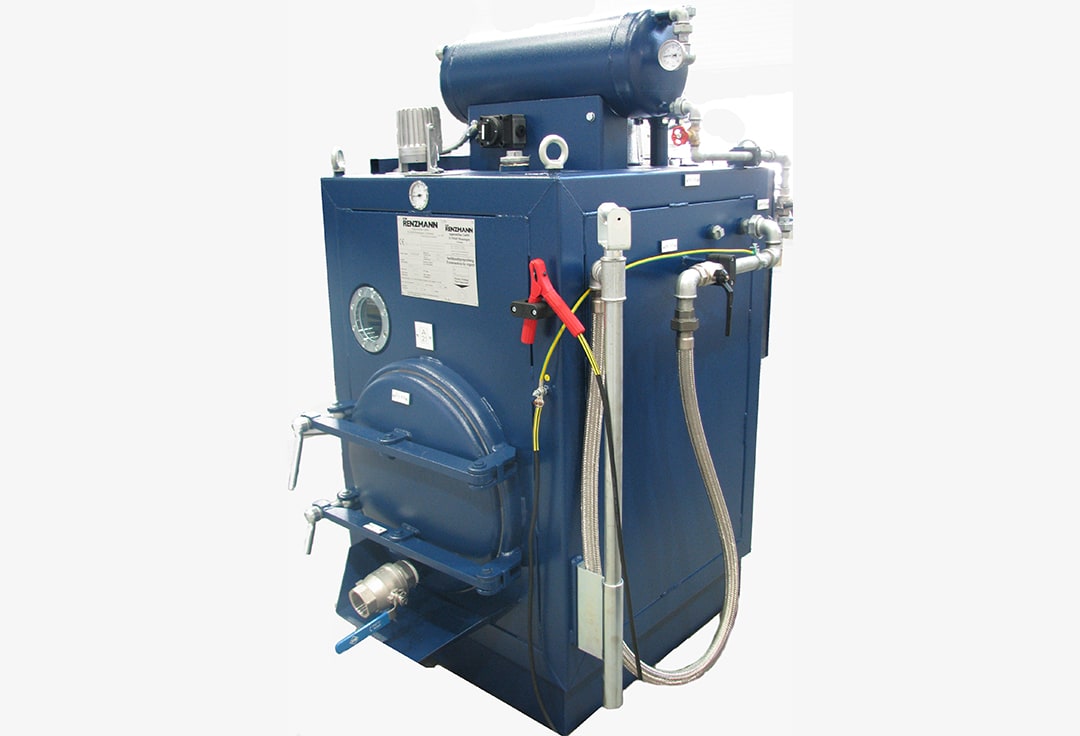 Destillieranlage M von Renzmann in blauer Lackierung