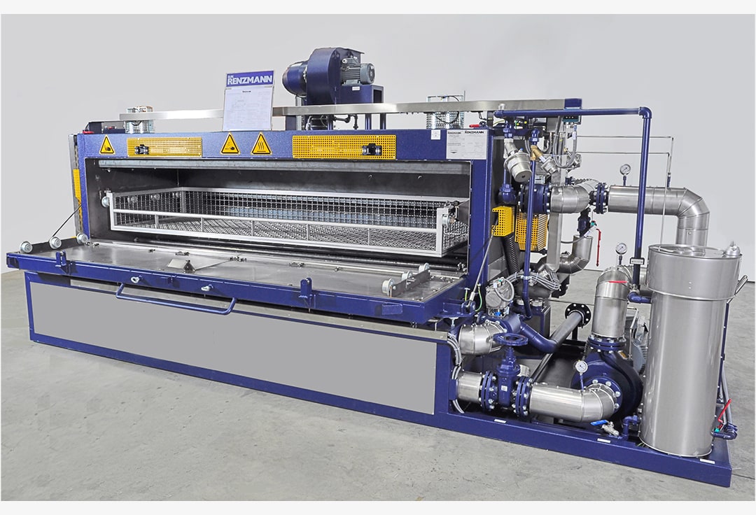 Industrielle Waschmaschine WM 3400 mit geöffneter Maschinentür