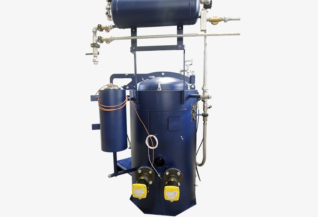 Die Destillationsanlage DW von Renzmann in der Rückansicht