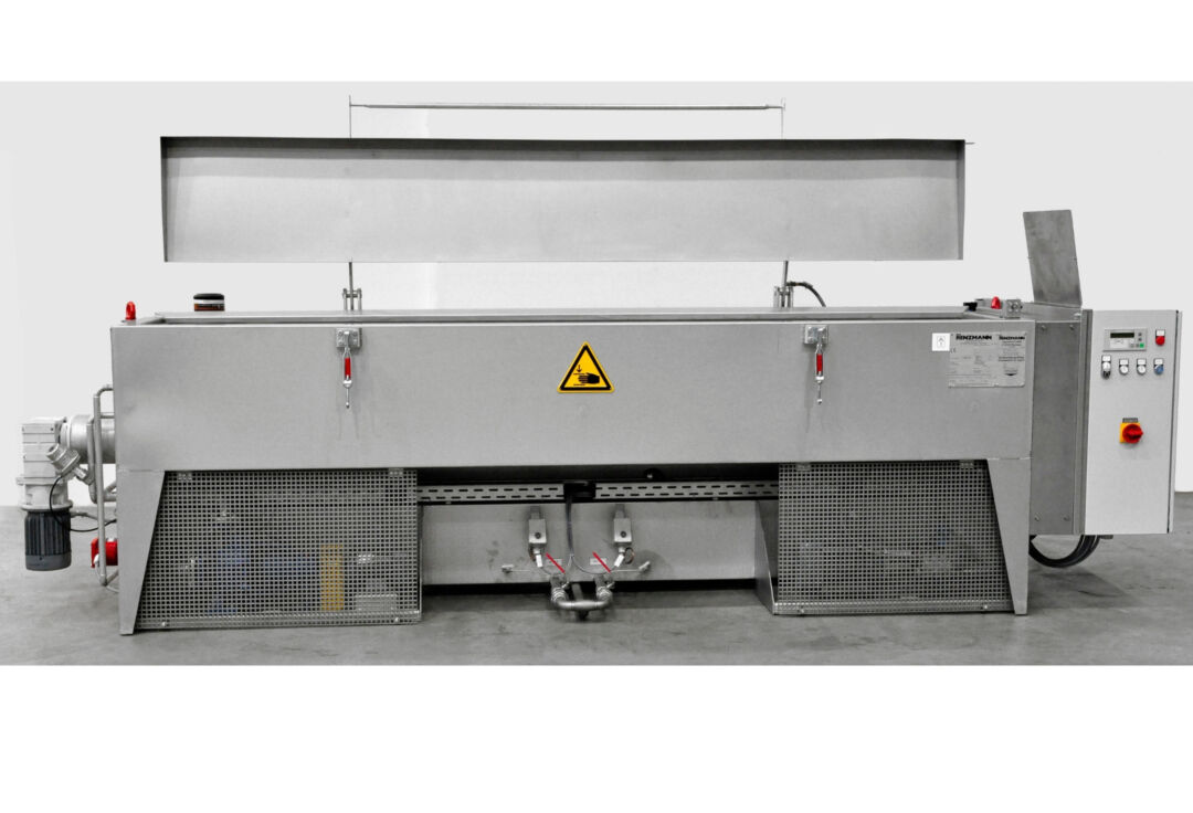 Waschmaschine HA zur Reinigung von Rasterwalzen und Tiefdruckzylindern mit geöffnetem Deckel
